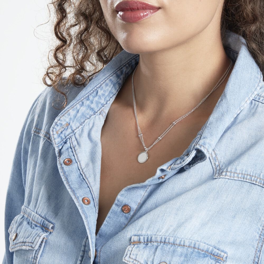 Collier Nouela Argent Blanc - Colliers Femme | Marc Orian
