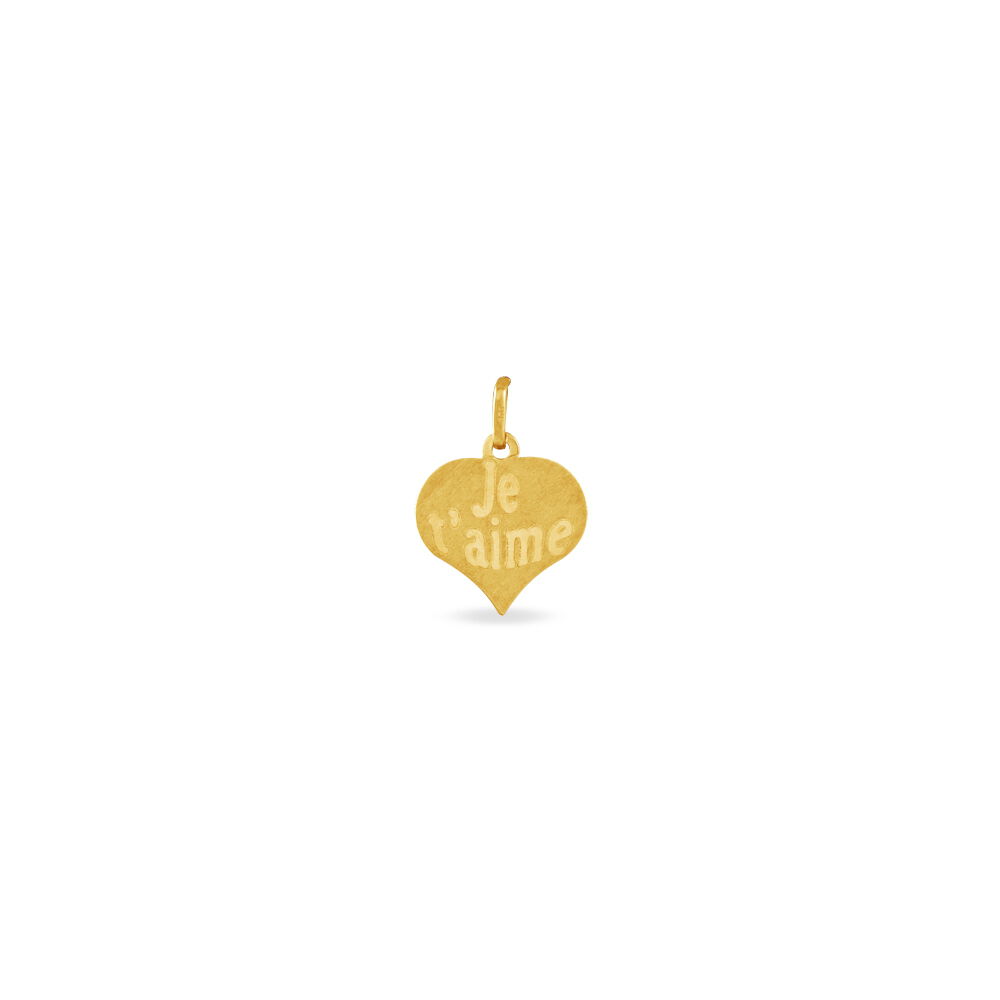 Pendentif Eudocie Coeur Message Or Jaune - Pendentifs Femme | Marc Orian