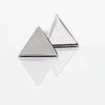 Boucles D'oreilles Puces Trilia Argent Blanc - Puces Femme | Marc Orian