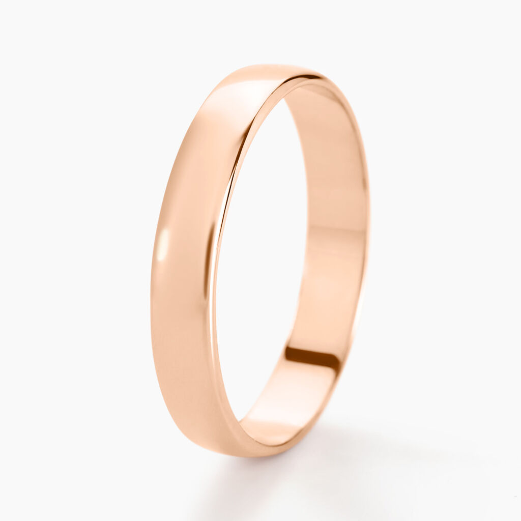 Alliance Julie Ruban Plat Or Rose - Alliances personnalisées Famille | Marc Orian