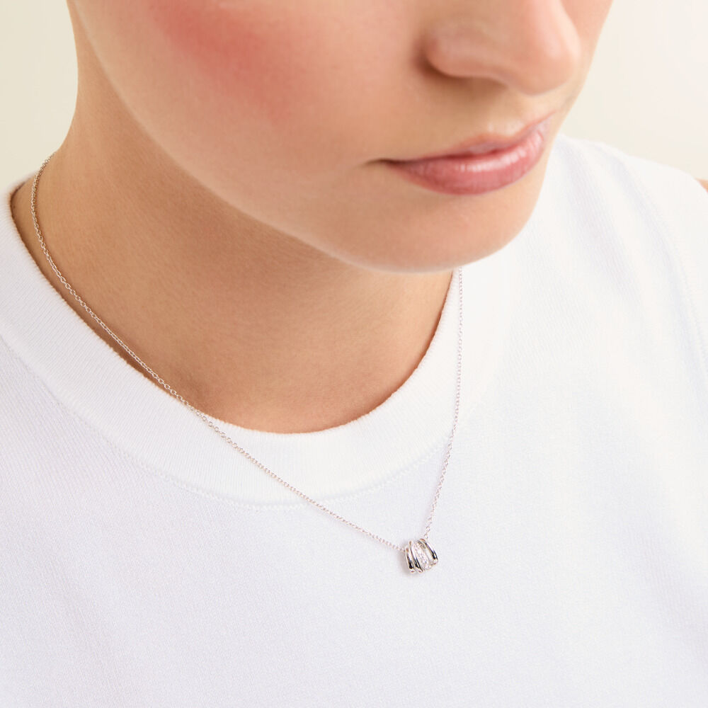 Collier Edna Argent Blanc Oxyde De Zirconium - Colliers avec pierres Femme | Marc Orian