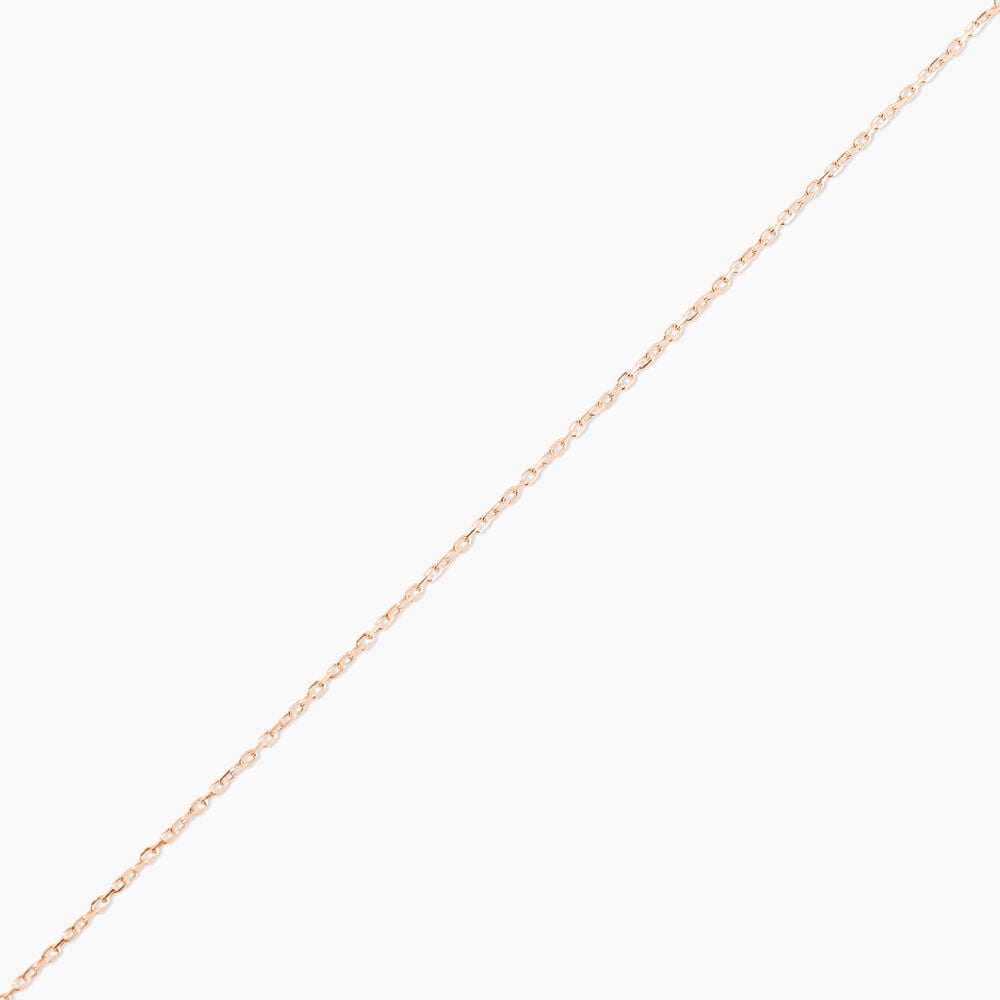Chaîne Igoa Maille Forçat Diamantee Or Rose - Chaines Femme | Marc Orian