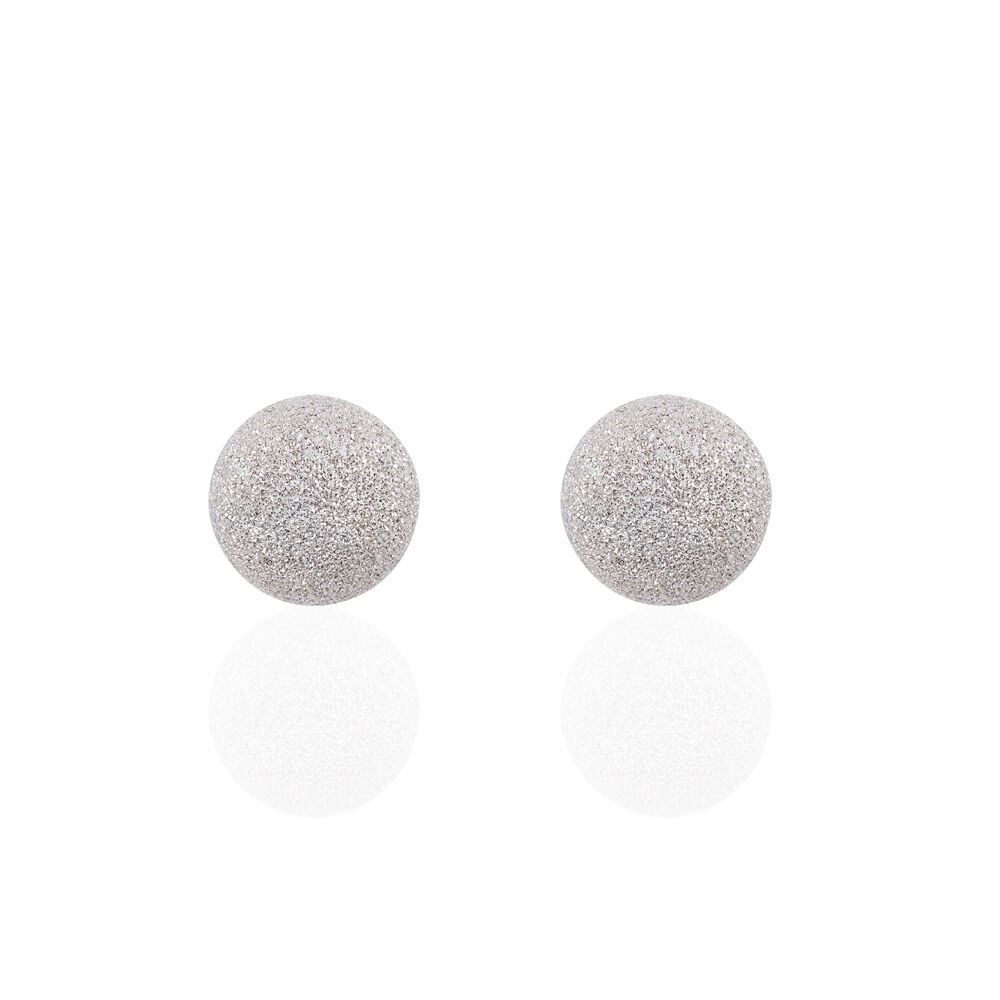 Boucles D'oreilles Puces Ayana Argent Blanc - Puces Femme | Marc Orian
