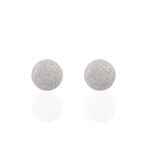 Boucles D'oreilles Puces Ayana Argent Blanc - Puces Femme | Marc Orian