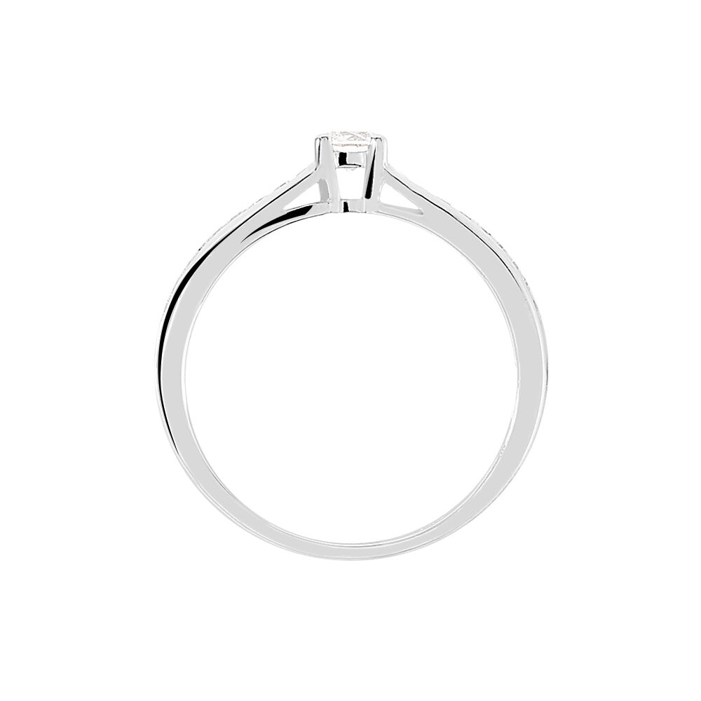 Bague Solitaire Aramis Or Blanc Diamant - Solitaires Femme | Marc Orian