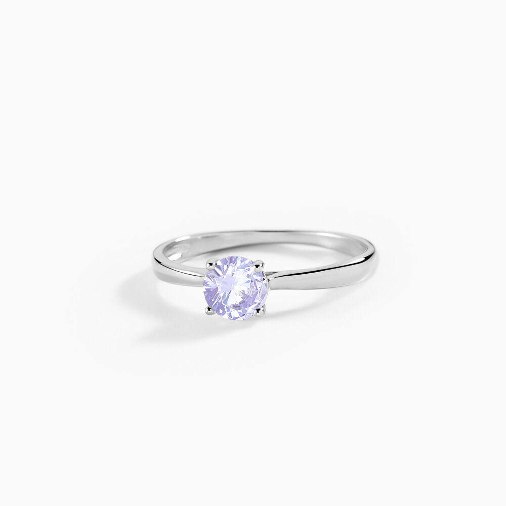 Bague Elyana Argent Blanc Oxyde De Zirconium - Solitaires Femme | Marc Orian