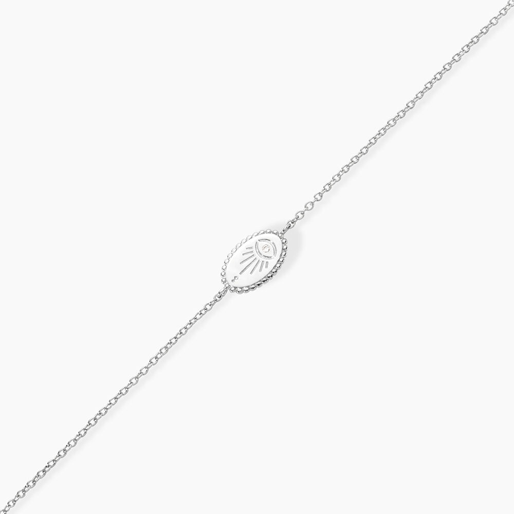 Bracelet Dhyana Argent Blanc Oxyde De Zirconium - Bracelets fantaisie Femme | Marc Orian