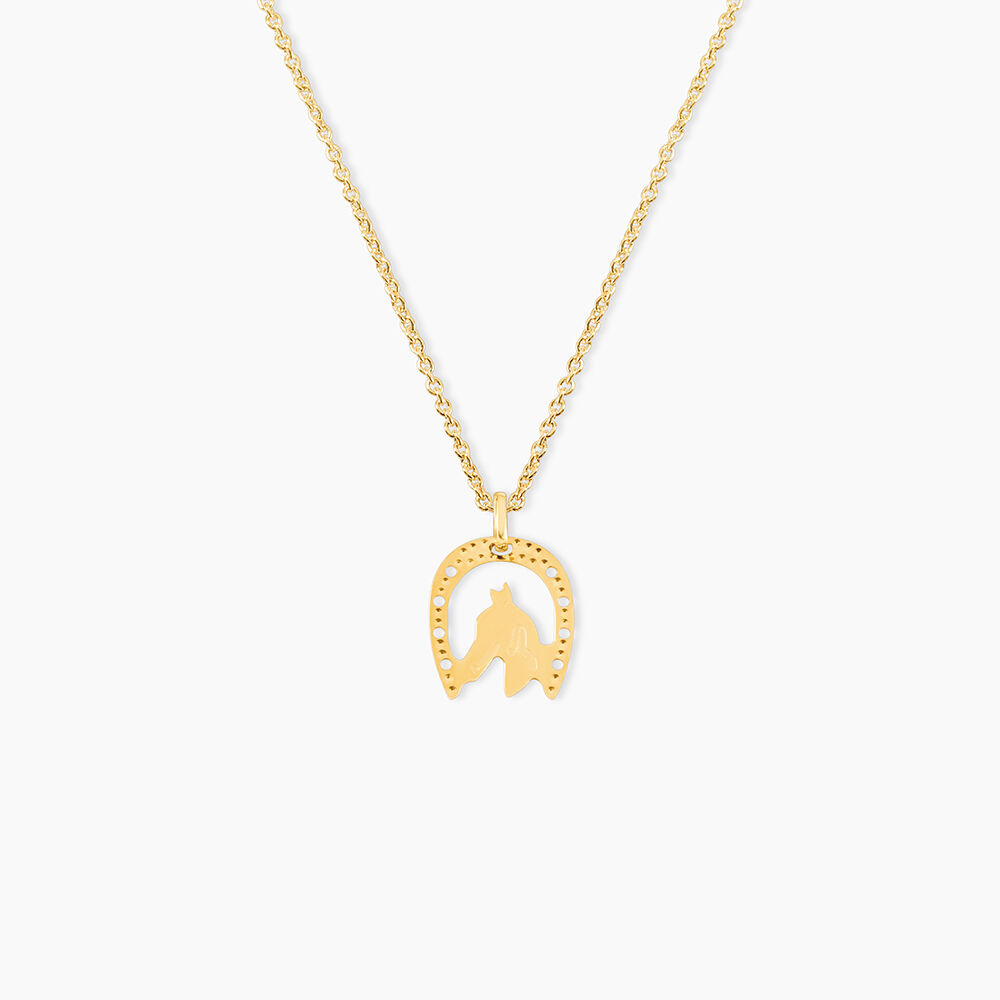 Pendentif Hadia Fer A Cheval Or Jaune - Pendentifs Femme | Marc Orian