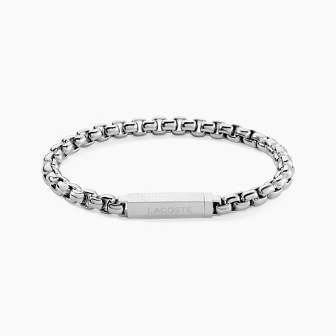 Bracelet Lacoste L'Essentiel Acier Blanc - Bracelets cha&icirc;nes Homme | Marc Orian