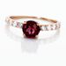 Bague Or Rose Monroe Rhodolite Oxydes De Zirconium - Bagues avec pierre Femme | Marc Orian