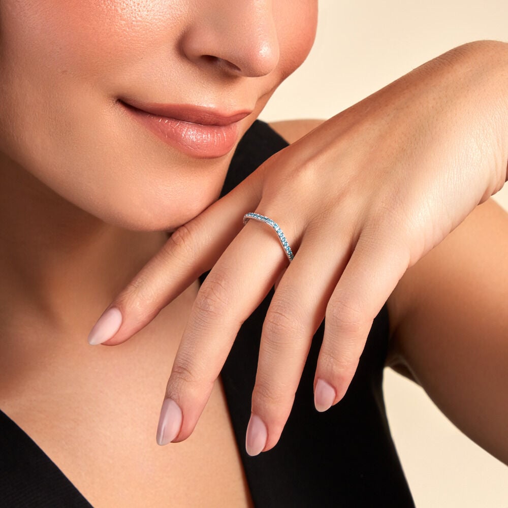 Bague Aeselya Argent Blanc Oxyde De Zirconium - Bagues avec pierre Femme | Marc Orian