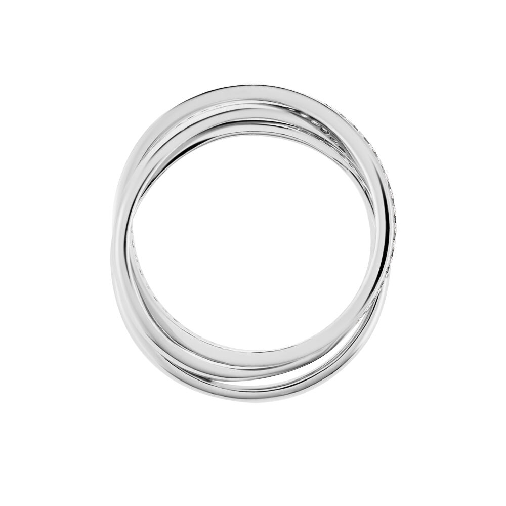 Bague Tahti Argent Blanc Oxyde De Zirconium - Bagues avec pierre Femme | Marc Orian