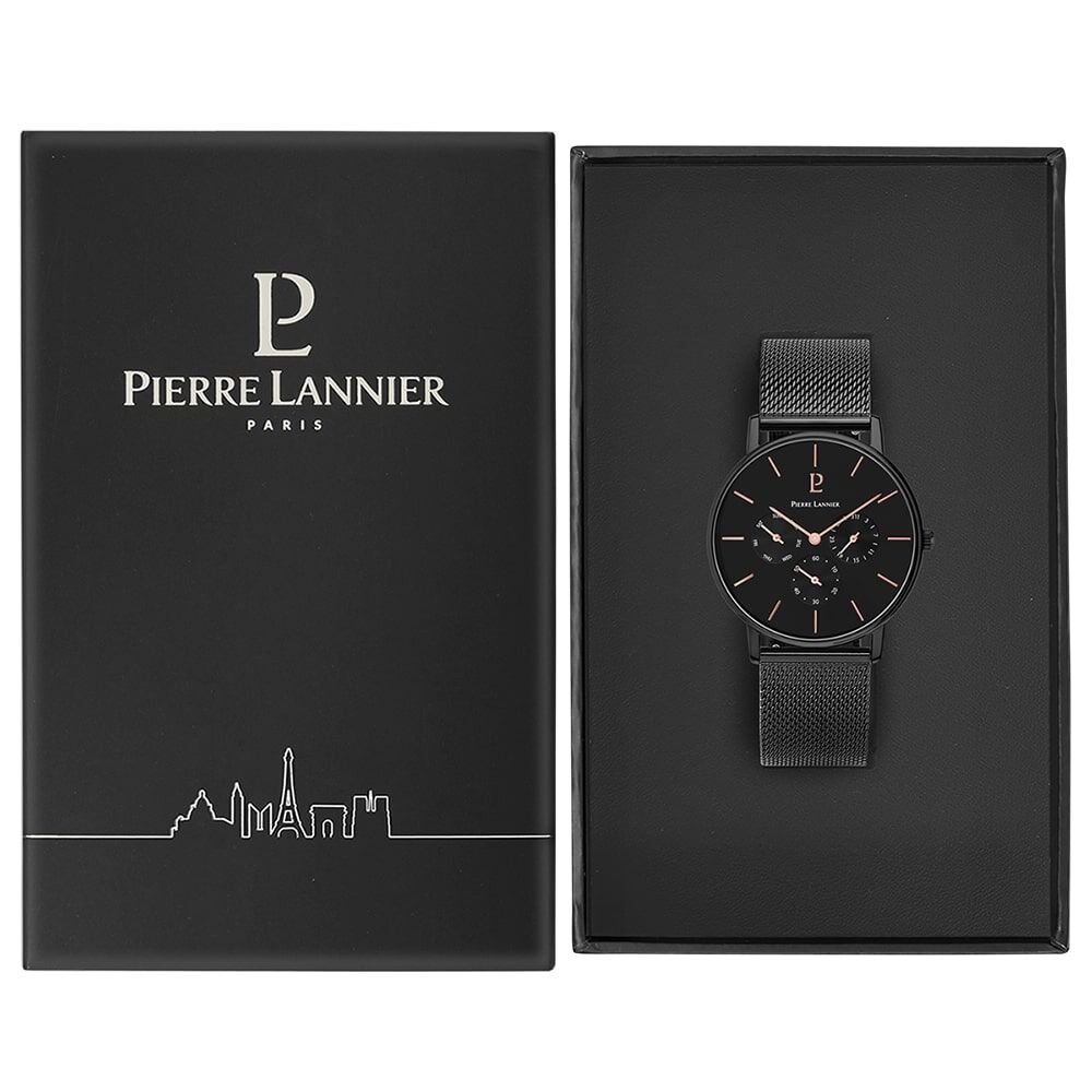 Montre Pierre Lannier Collection Cityline Noir - Montres étanches Homme | Marc Orian