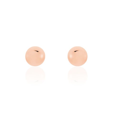 Boucles D'oreilles Puces Fidelia Boule Or Rose - Puces Femme | Marc Orian