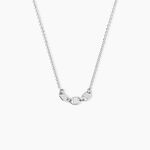 Collier Nissa Argent Blanc - Colliers fantaisie Femme | Marc Orian