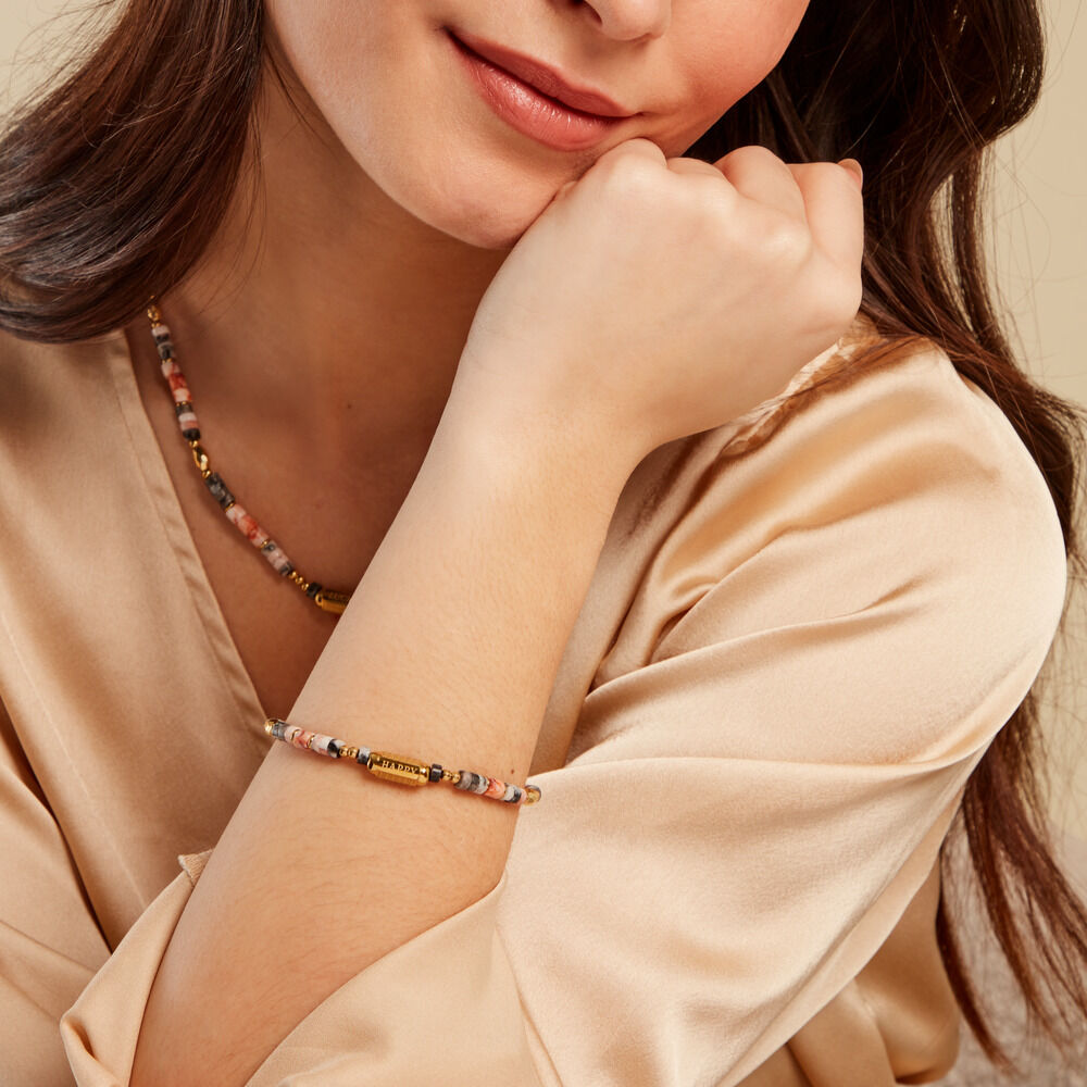 Bracelet Acier Jaune Pierre De Synthese - Bracelets chaînes Femme | Marc Orian