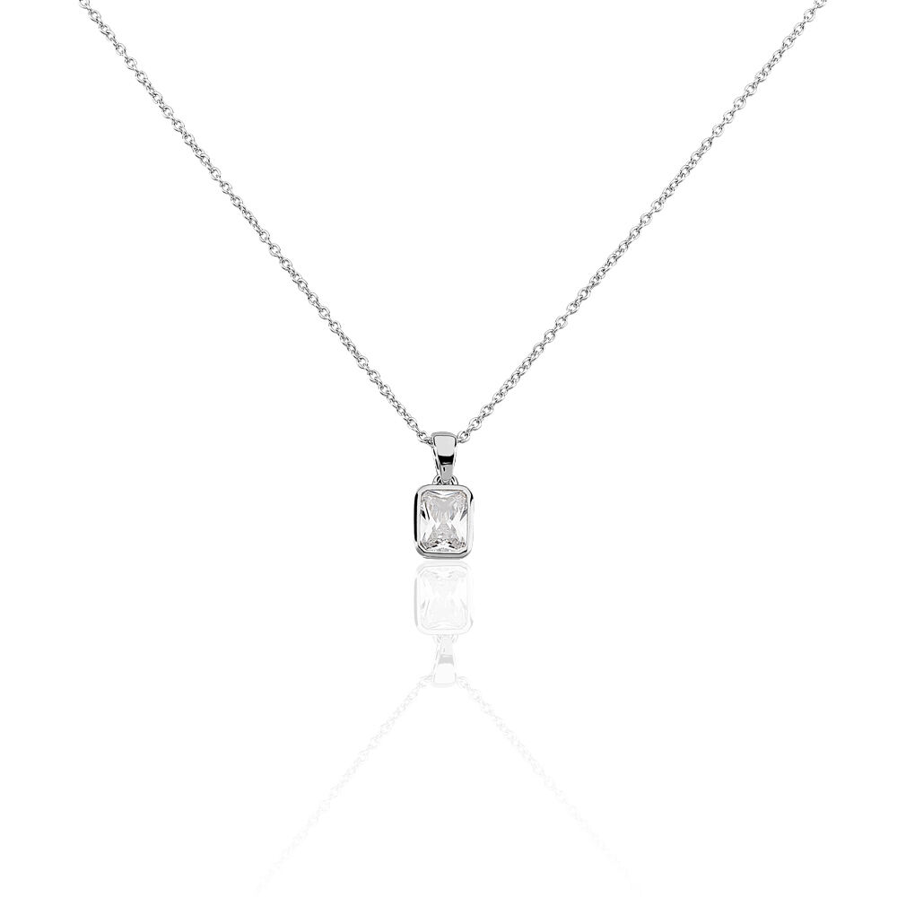 Collier Paulienne Argent Blanc Oxyde De Zirconium - Colliers avec pierres Femme | Marc Orian