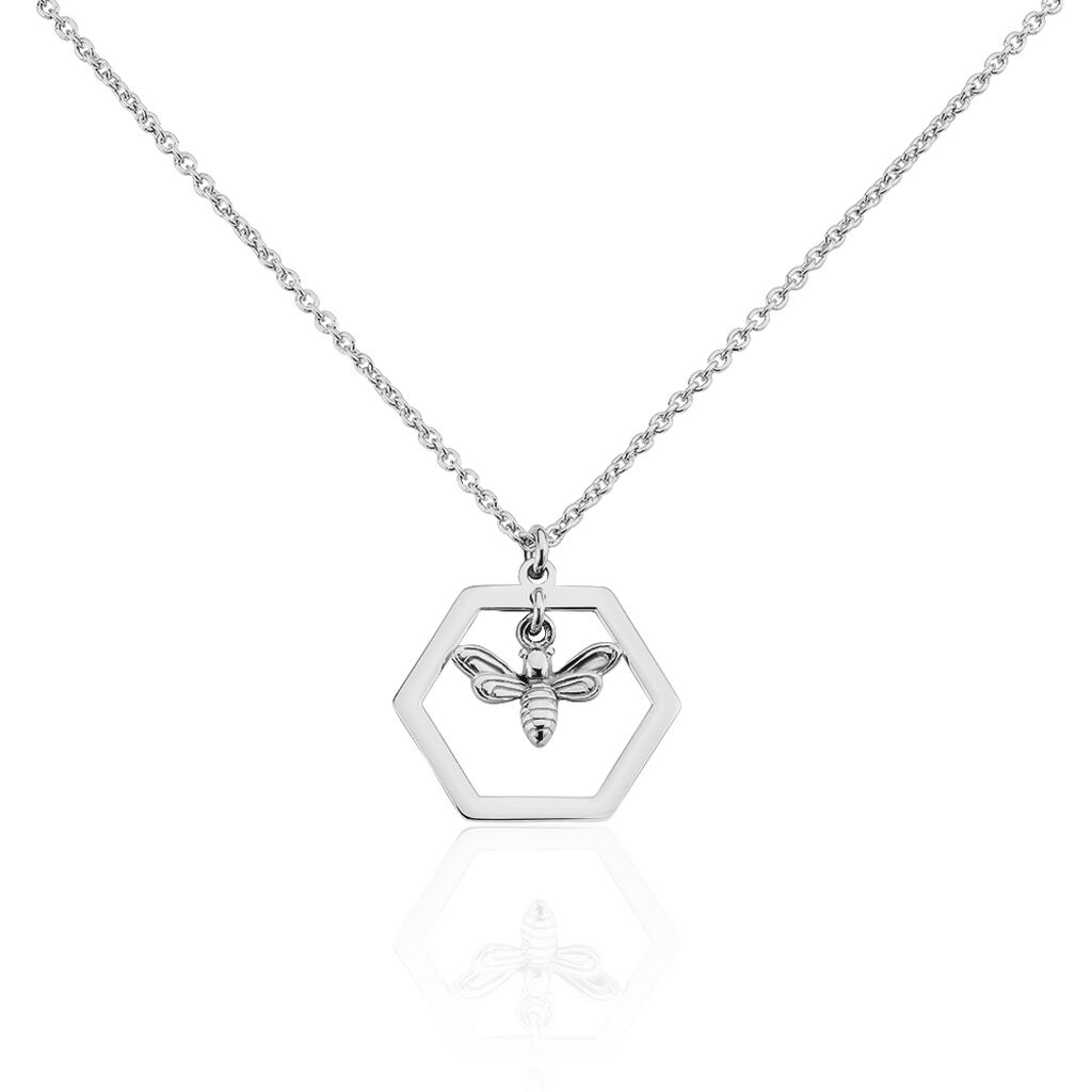 Collier Sitia Argent Blanc - Colliers fantaisie Femme | Marc Orian
