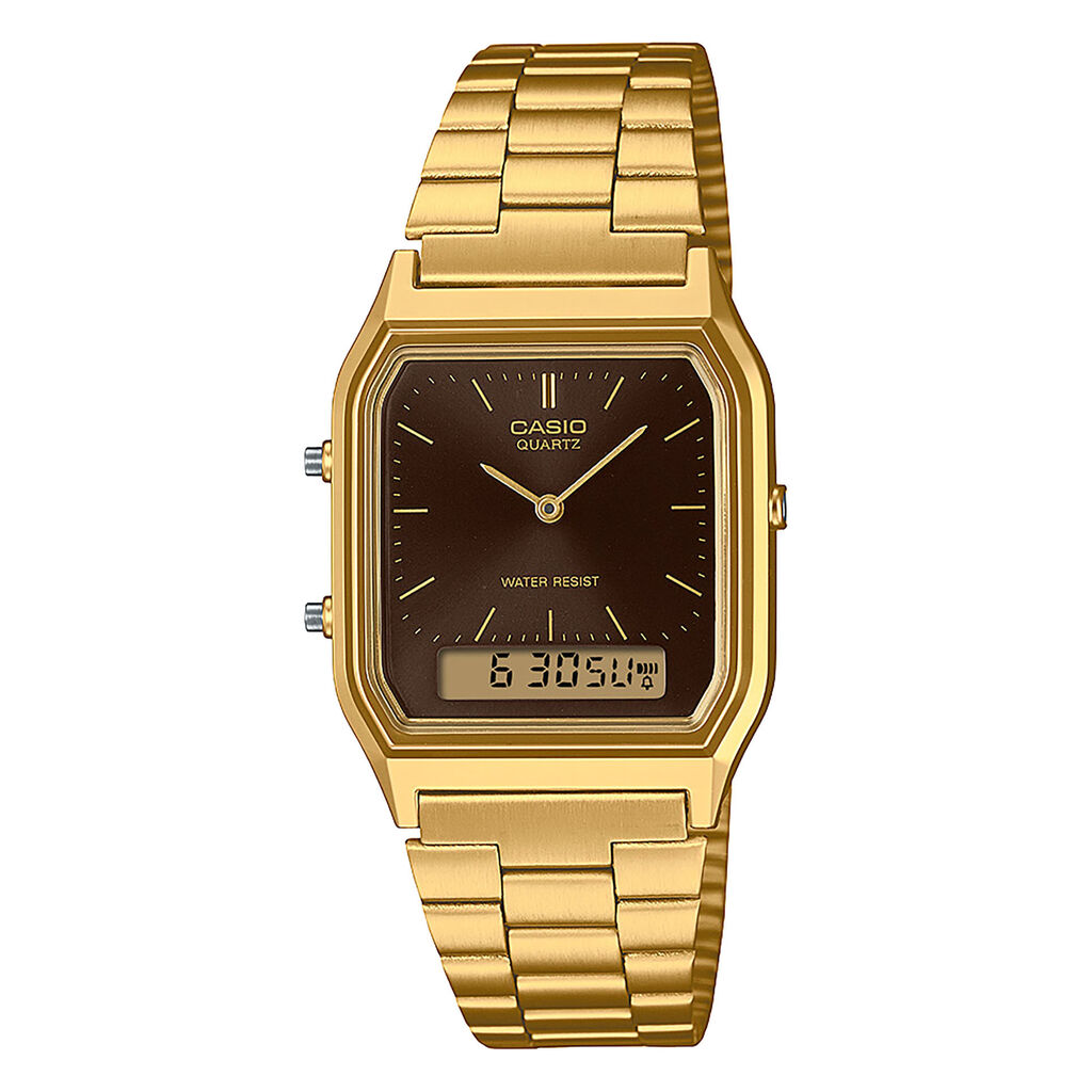 Montre Casio Collection Marron - Montres &eacute;tanches Unisex | Marc Orian