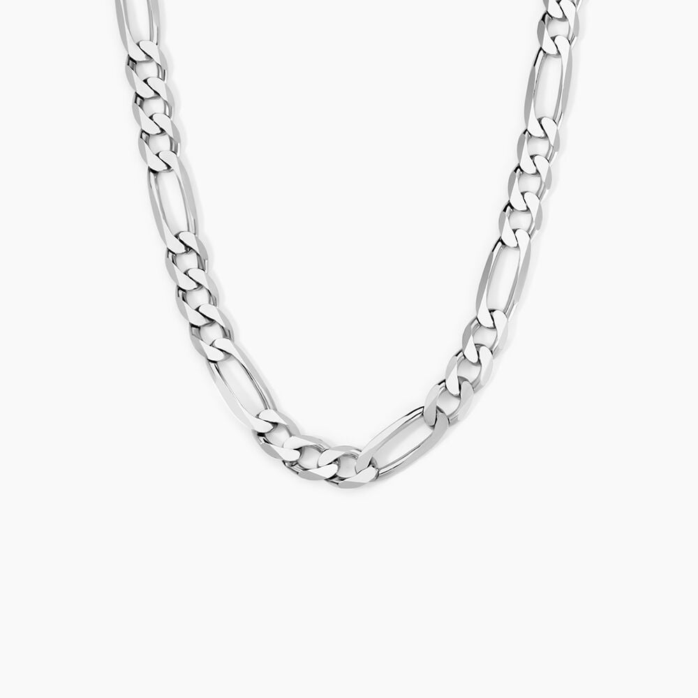 Chaîne Vivian Maille Alternee 1/3 Argent Blanc - Chaines Homme | Marc Orian