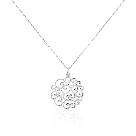 Collier Floride Argent Blanc - Colliers fantaisie Femme | Marc Orian