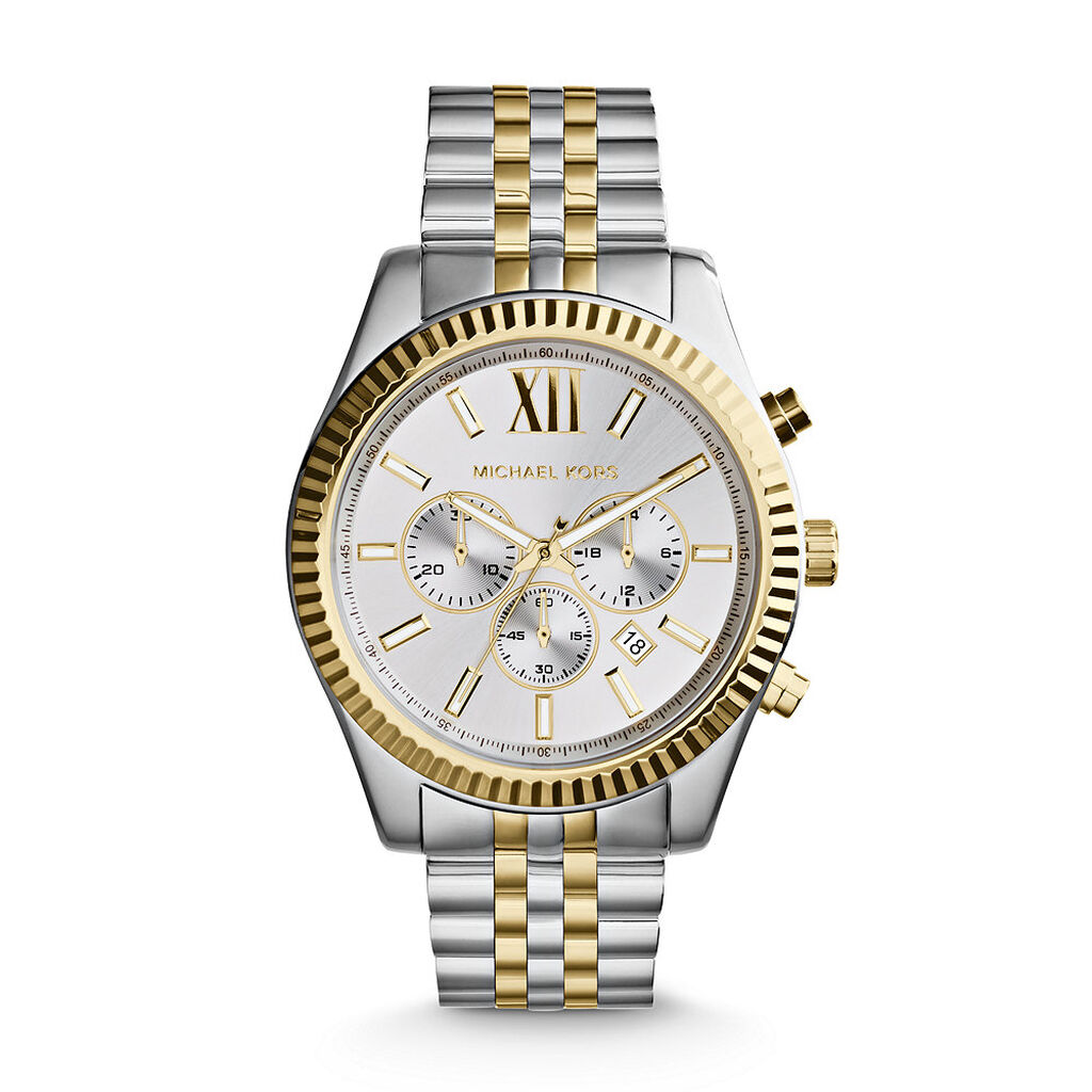 Montre Michael Kors Lexington Argenté - Montres étanches Homme | Marc Orian