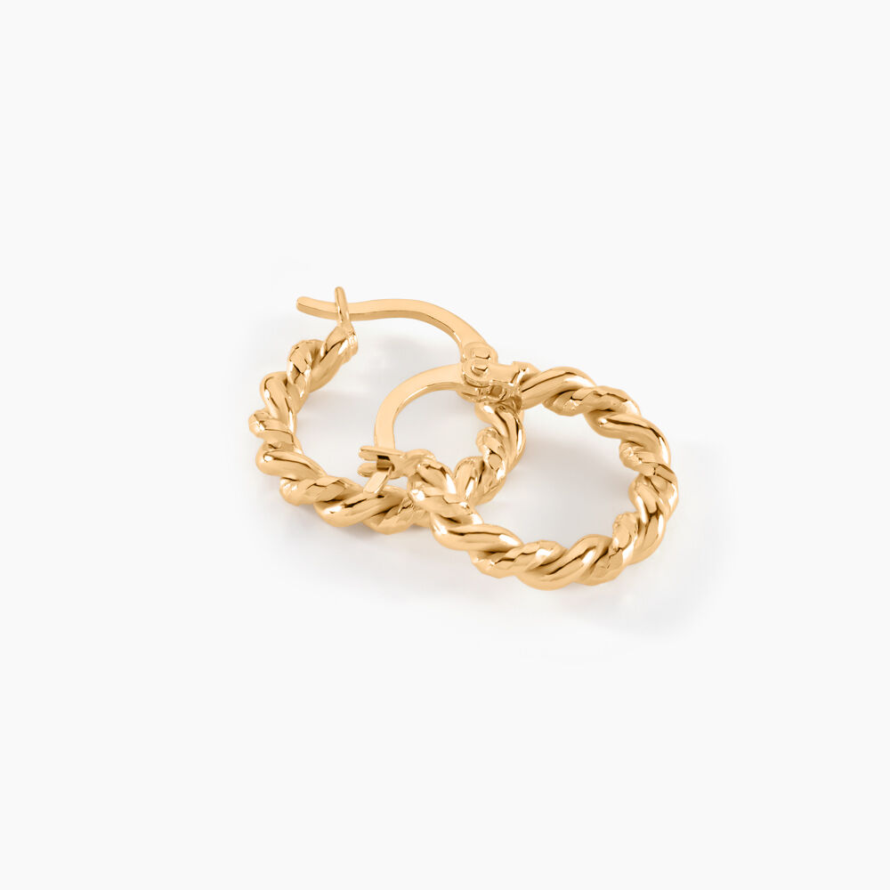 Cr&eacute;oles Plaqu&eacute; Or Jaune Isaiah - Cr&eacute;oles Femme | Marc Orian