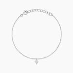 Bracelet Siem Argent Blanc Oxyde De Zirconium - Bracelets fantaisie Femme | Marc Orian