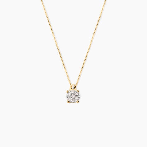 Collier Kate Or Jaune Diamant Synth&eacute;tique - Colliers avec pierres Femme | Marc Orian