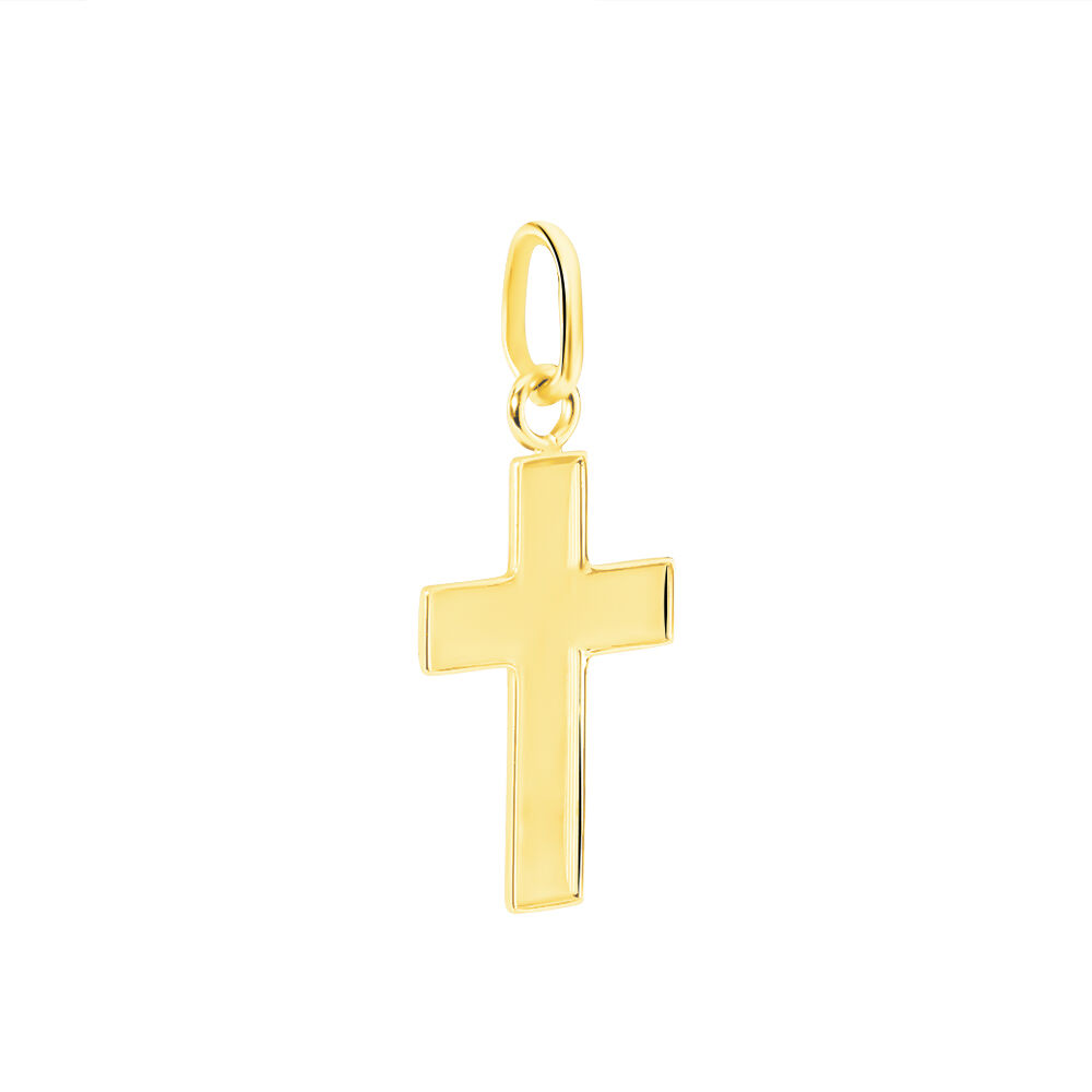 Pendentif Damian Croix Or Jaune - Pendentifs Famille | Marc Orian