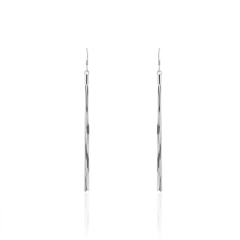 Boucles D'oreilles Pendantes Yaka Argent Blanc - Pendantes Femme | Marc Orian