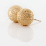 Boucles D'oreilles Puces Fidelia Boule Sablee Or Jaune - Puces Femme | Marc Orian
