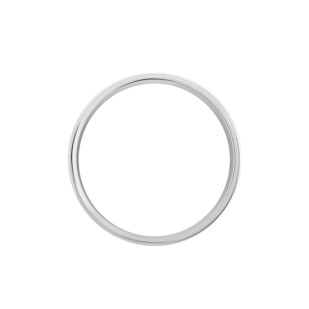 Alliance Sudem Ruban Plat Argent Blanc - Alliances duo Famille | Marc Orian