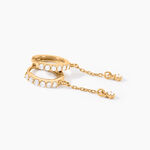 Boucles D'Oreilles Pendantes Hesta Plaqu&eacute; Or Jaune Oxyde De Zirconium - Pendantes Femme | Marc Orian