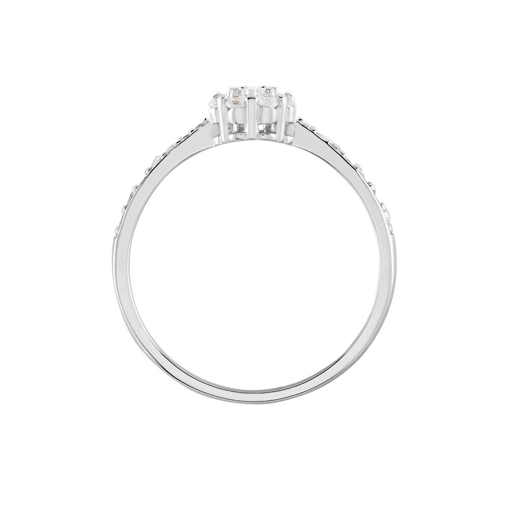 Bague Firmin Argent Blanc Oxyde De Zirconium - Bagues avec pierre Femme | Marc Orian