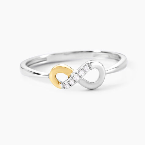 Bague Or Jaune Oxyde De Zirconium - Bagues de promesse Femme | Marc Orian
