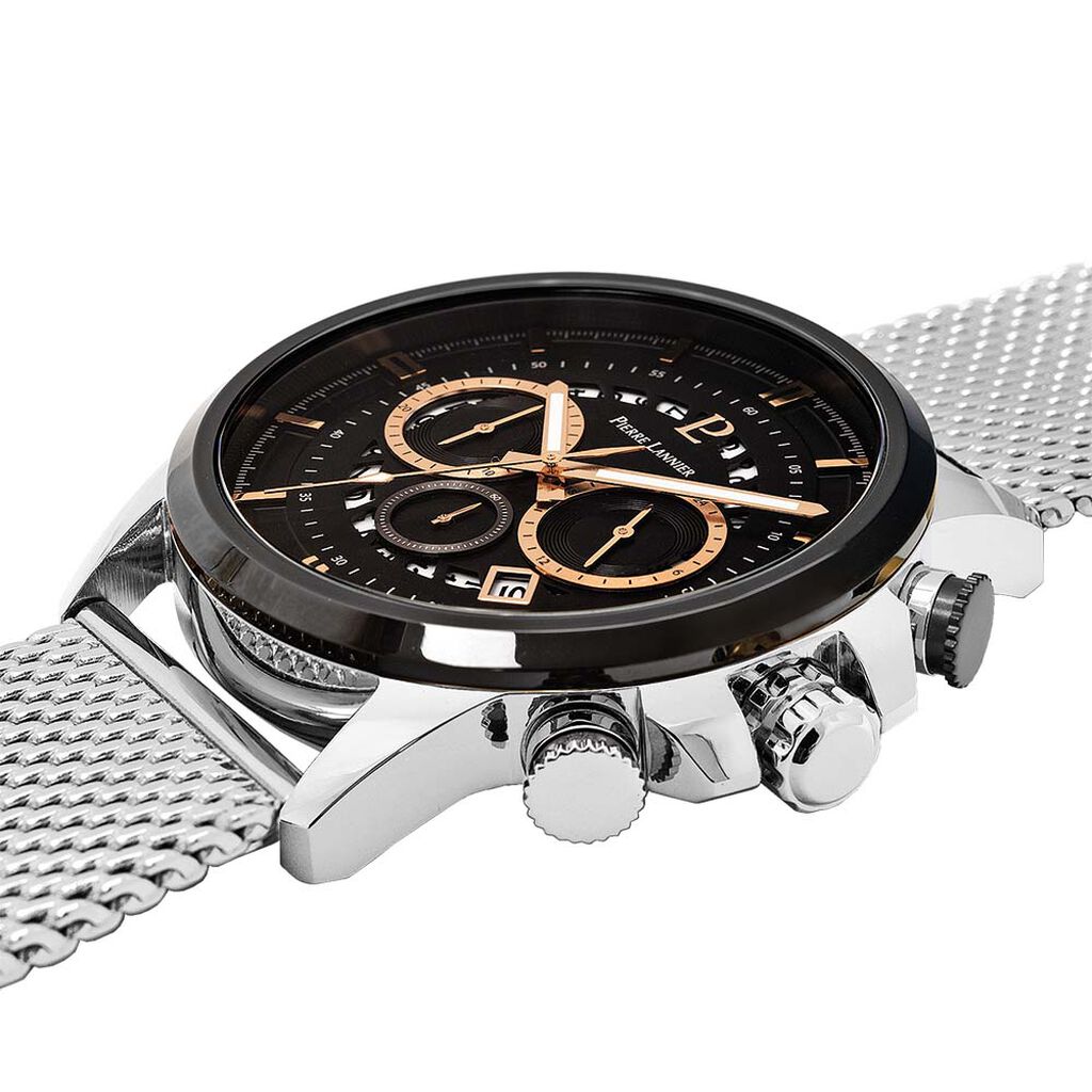 Montre Pierre Lannier Sentinelle Noir - Montres classiques Homme | Marc Orian
