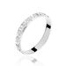 Alliance Marya Carree Diamantee Ruban Plat Or Blanc - Alliances duo Unisex | Marc Orian