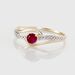 Bague Tanissia Or Jaune Rubis - Bagues vintage Femme | Marc Orian