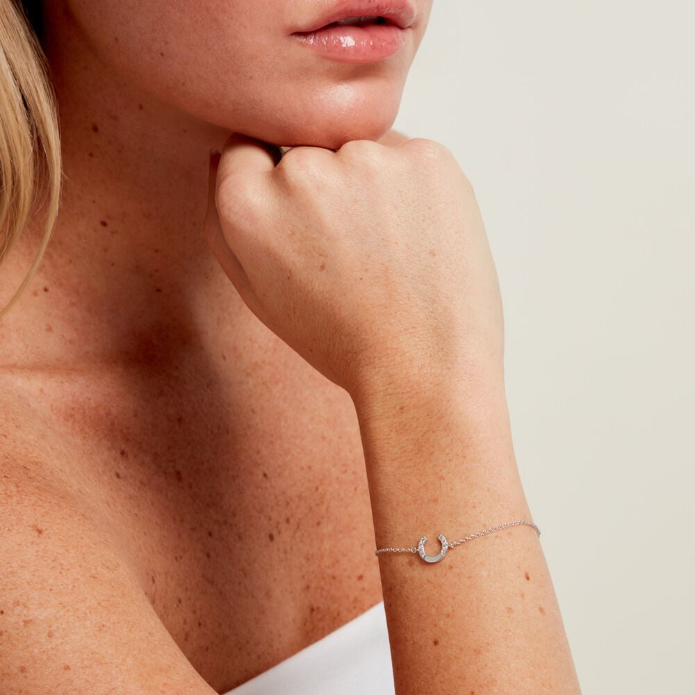 Bracelet Cyrine Argent Blanc Oxyde De Zirconium - Bracelets fantaisie Femme | Marc Orian