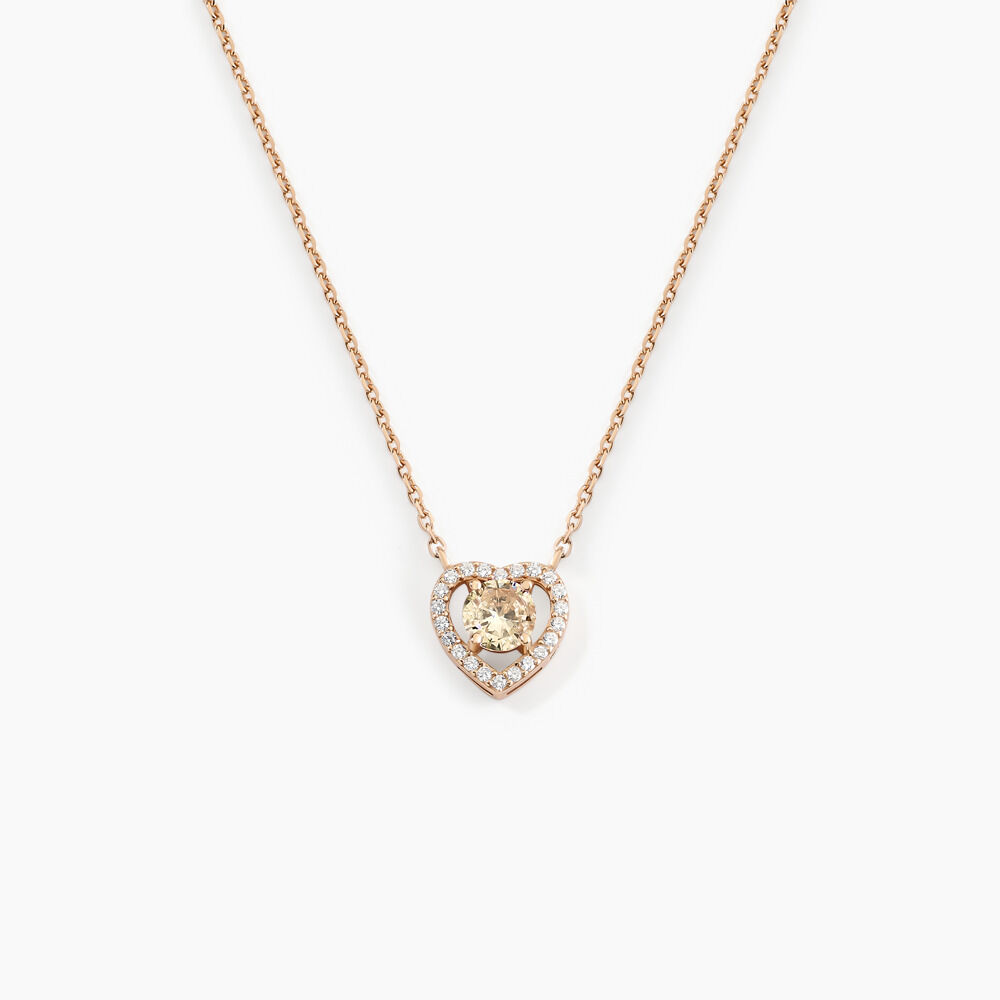 Collier Suzon Argent Rose Oxyde De Zirconium - Colliers avec pierres Femme | Marc Orian