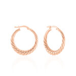 Cr&eacute;oles Asael Argent Rose - Cr&eacute;oles Femme | Marc Orian