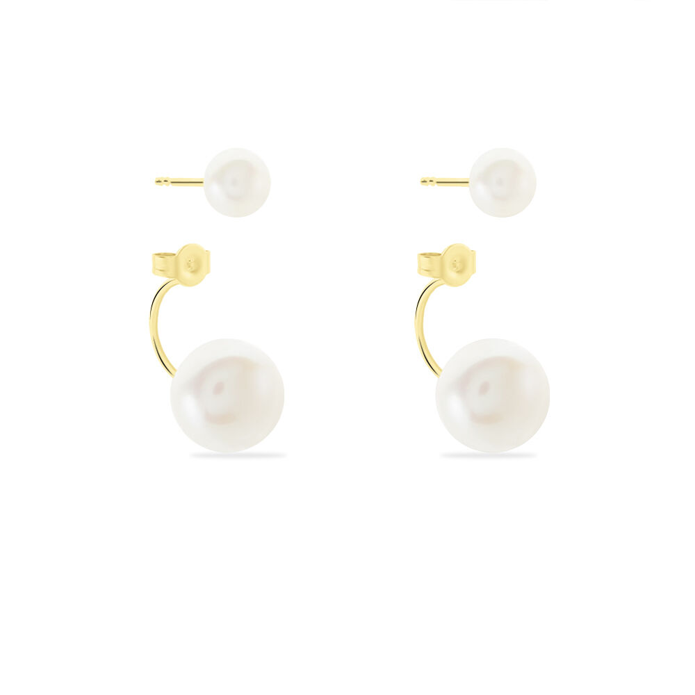 Bijoux D'oreilles Metisse Or Jaune Perle De Culture - Piercings d'oreilles Femme | Marc Orian