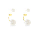 Bijoux D'oreilles Metisse Or Jaune Perle De Culture - Piercings d'oreilles Femme | Marc Orian