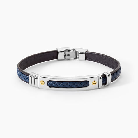 Bracelet Jourdan Cuir Bleu - Bracelets cuir Homme | Marc Orian