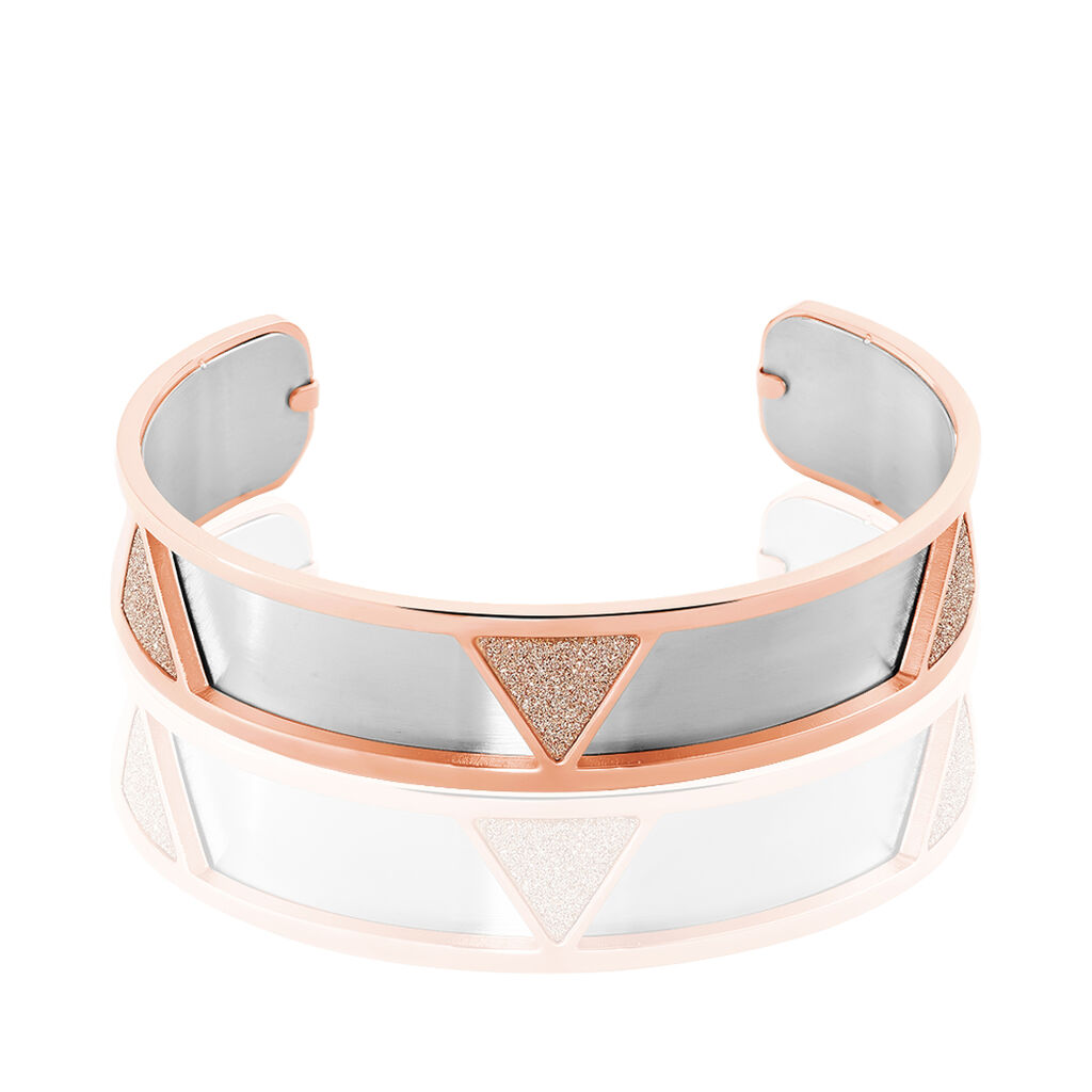 Bracelet Jonc Andrina Acier Rose - Bracelets joncs Femme | Marc Orian