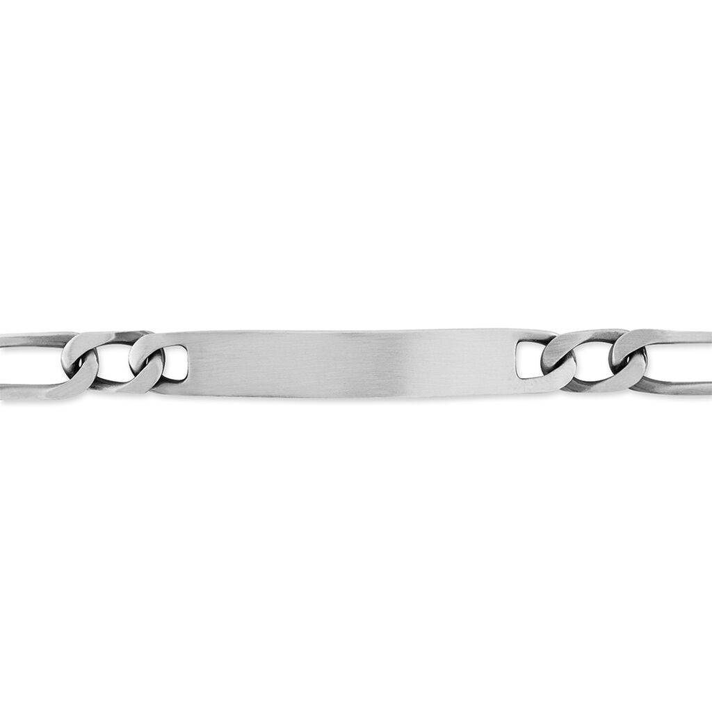 Bracelet Identité Poline Argent Blanc - Gourmettes Homme | Marc Orian