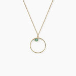 Collier Acier Dor&eacute;  Amazonite - Colliers avec pierres Femme | Marc Orian