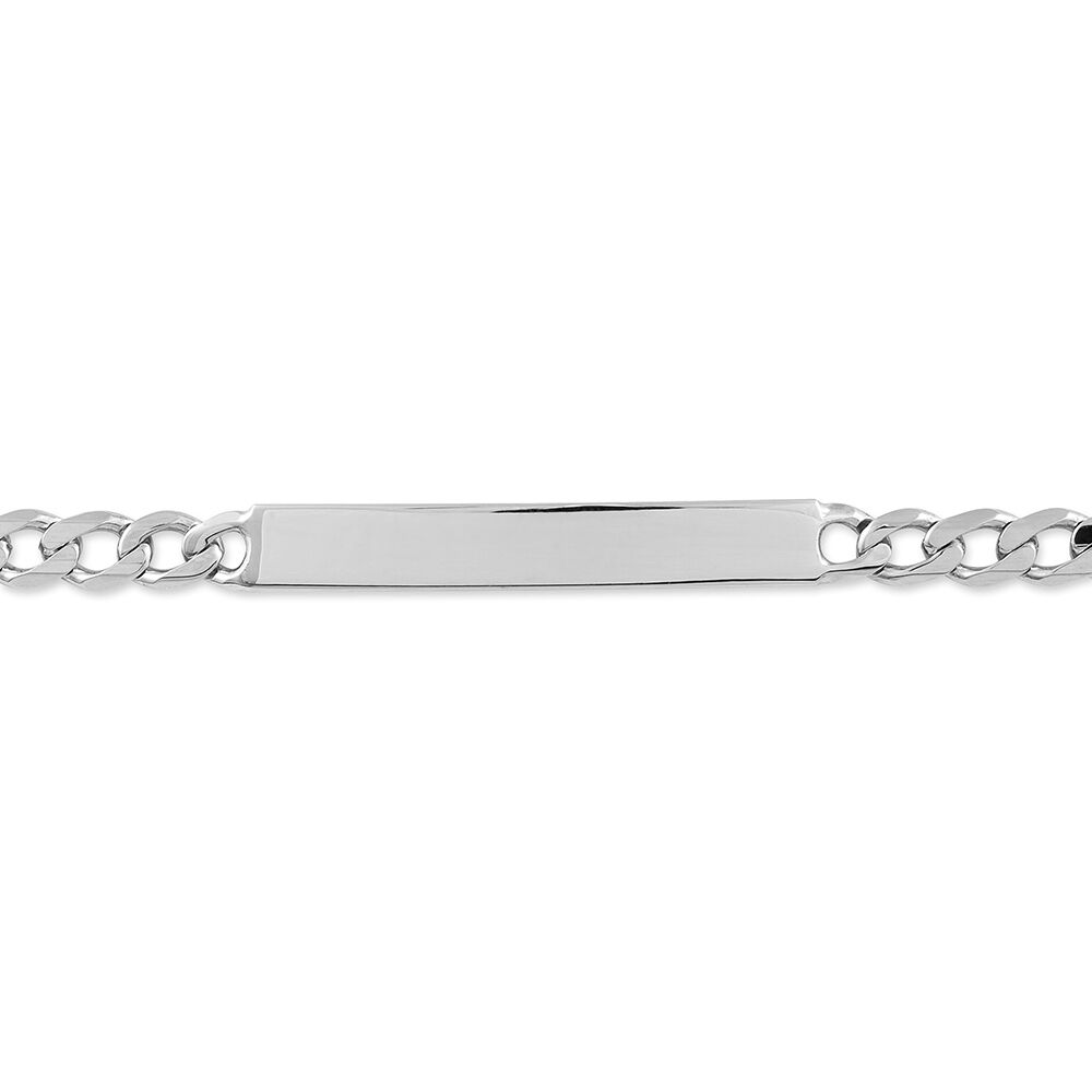 Bracelet Identit&eacute; Casper Argent Blanc - Gourmettes Femme | Marc Orian