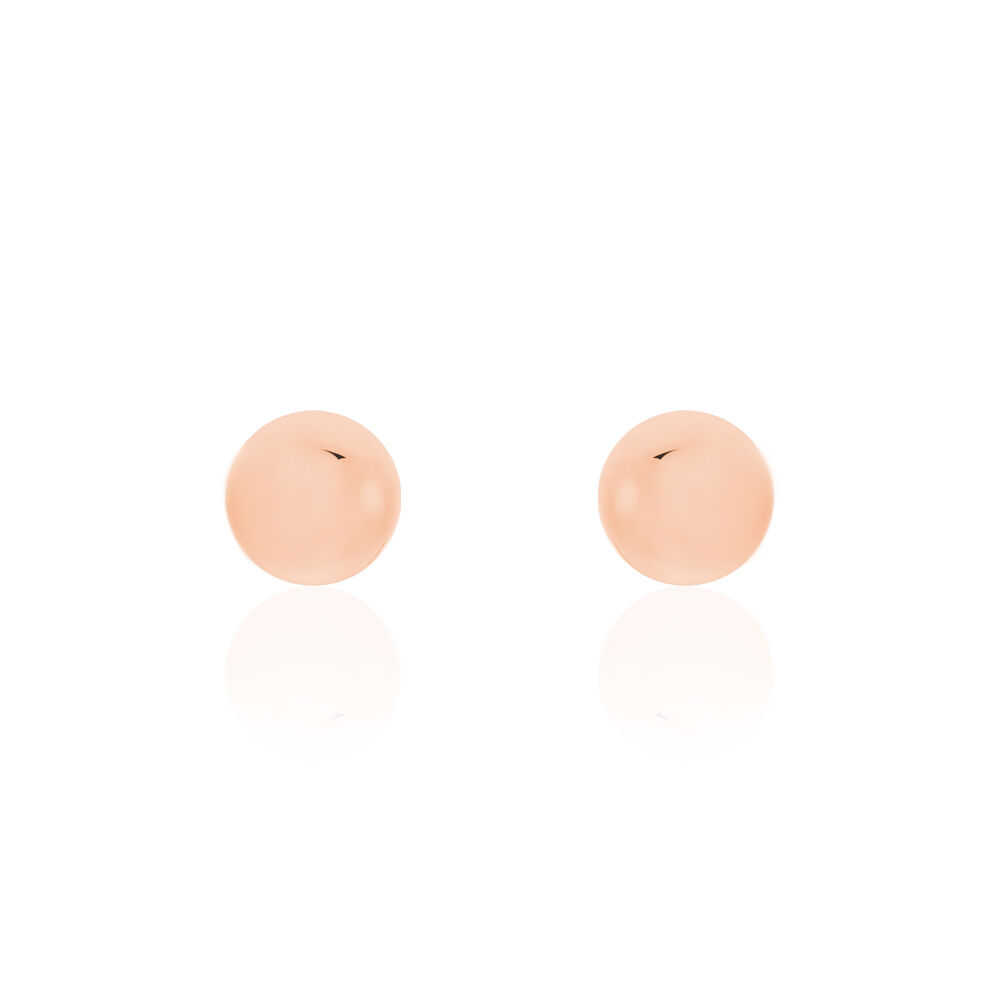 Boucles D'oreilles Puces Fidelia Boule Or Rose - Puces Femme | Marc Orian